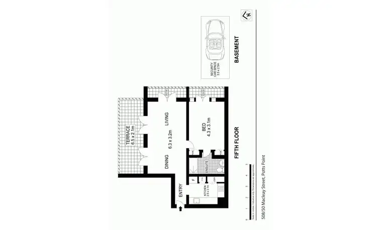 Floorplan of Homely apartment listing, 508/50 Macleay Street, Potts Point NSW 2011