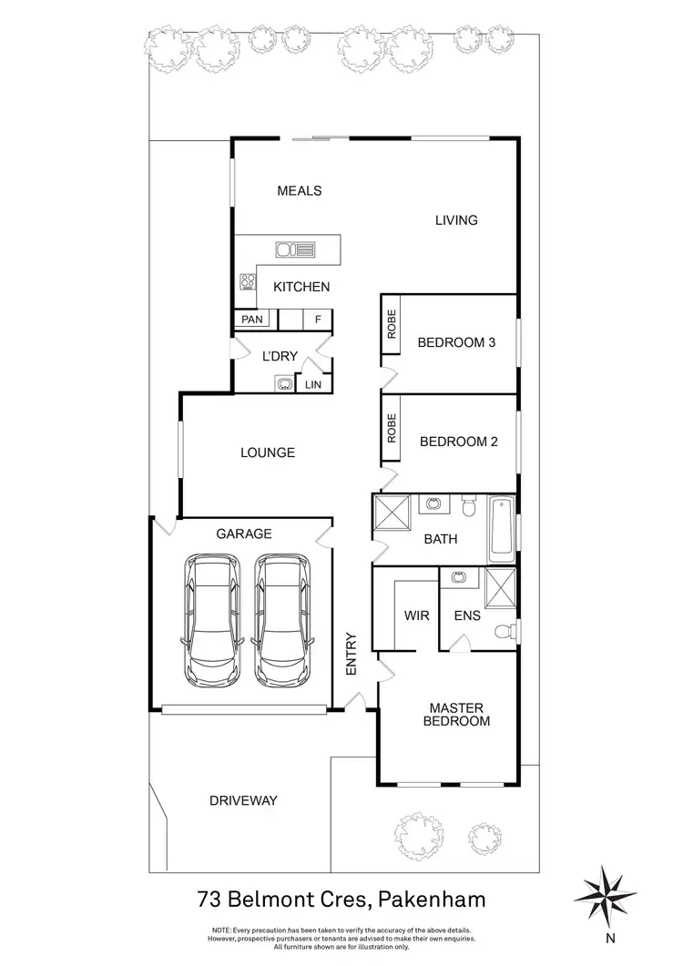 Floorplan of Homely house listing, 73 Belmont Crescent, Pakenham VIC 3810