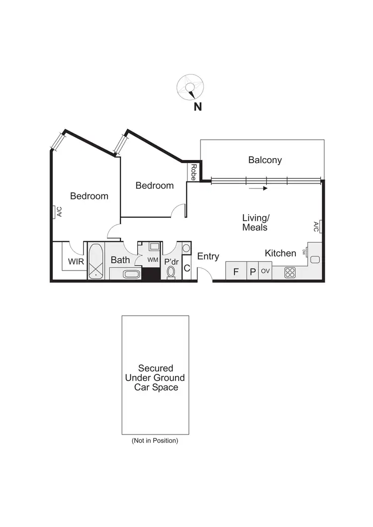Floorplan of Homely apartment listing, 15/30 Docker Street, Elwood VIC 3184