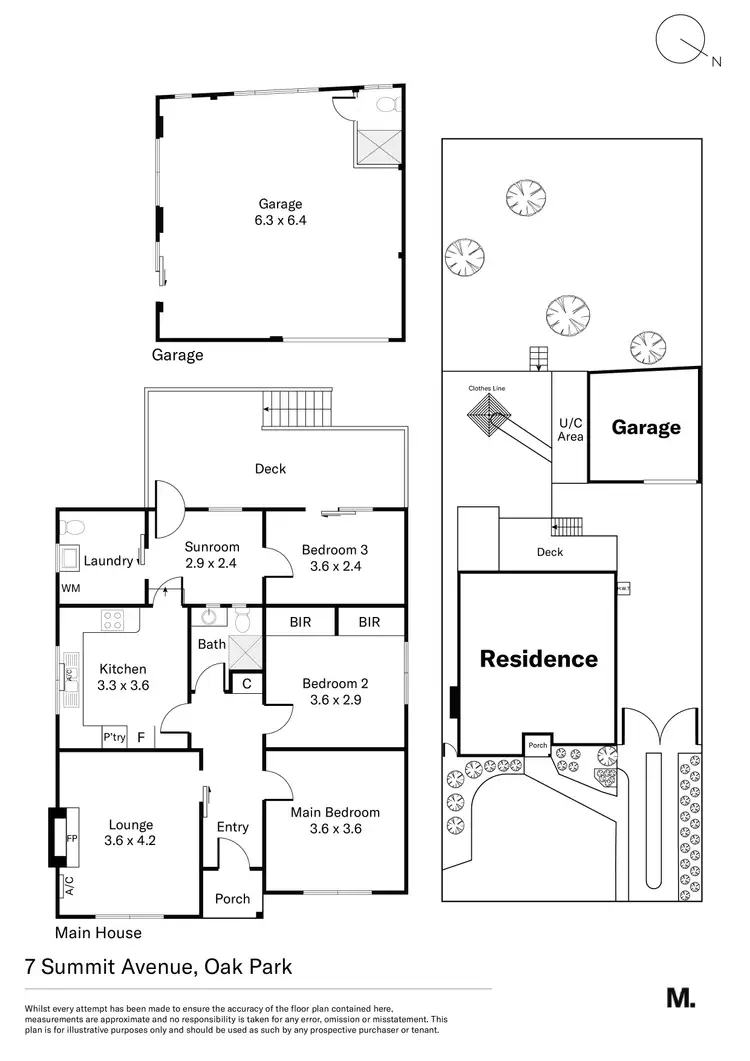 Floorplan of Homely house listing, 7 Summit Avenue, Oak Park VIC 3046