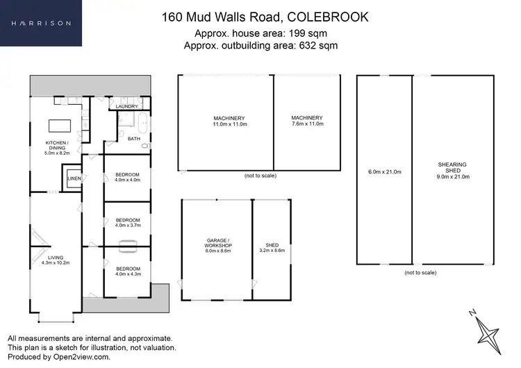 Floorplan of Homely rural property listing, 160 Mud Walls Road, Colebrook TAS 7027