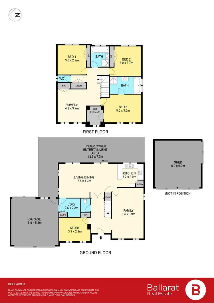 Floorplan of Homely house listing, 18 Botanic Drive, Ballarat North VIC 3350