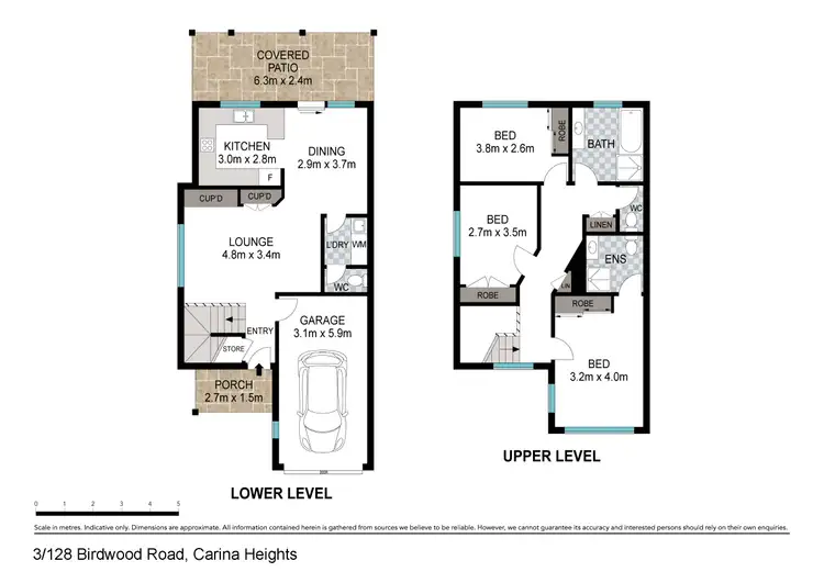 Floorplan of Homely townhouse listing, 3/128 Birdwood Road, Carina Heights QLD 4152