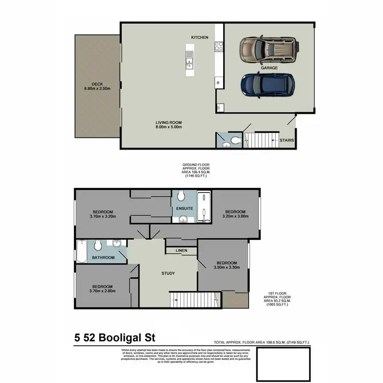 Floorplan of Homely townhouse listing, 5/52 Booligal Street, Carina QLD 4152