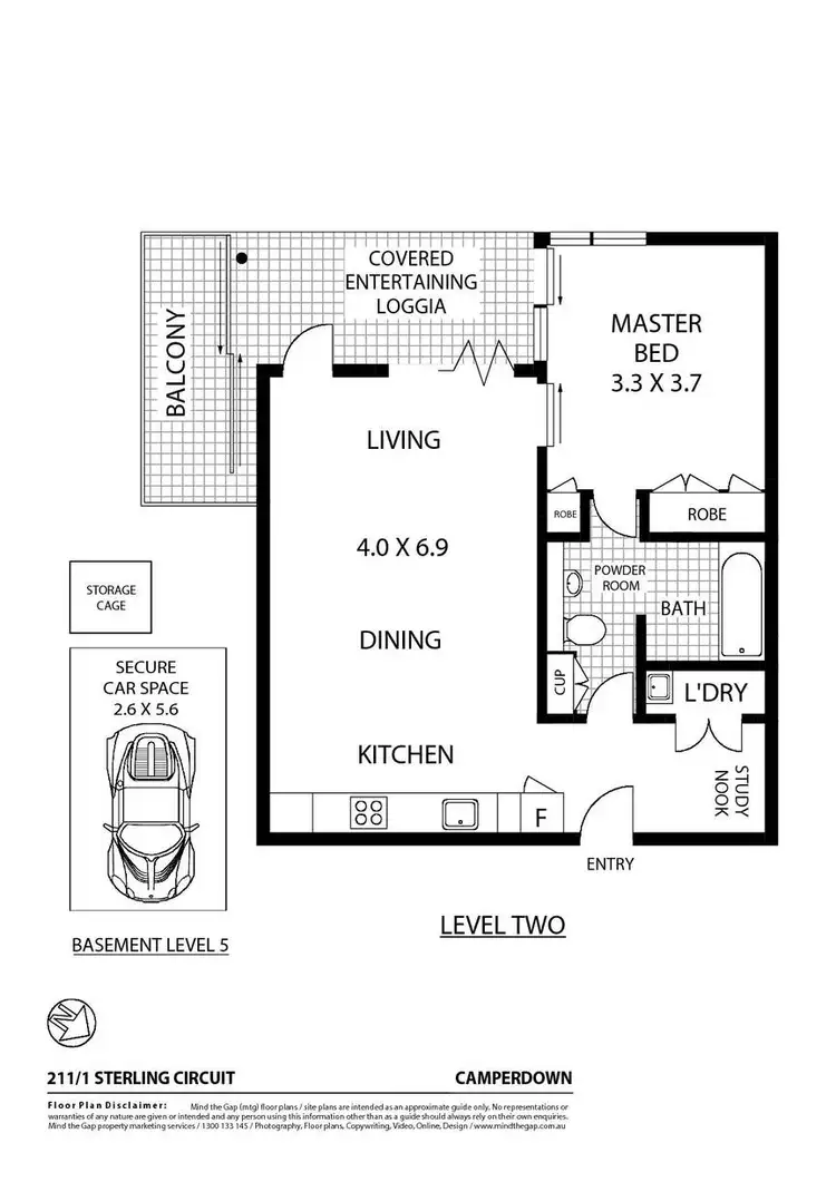 Floorplan of Homely apartment listing, 211/1 Sterling Circuit, Camperdown NSW 2050