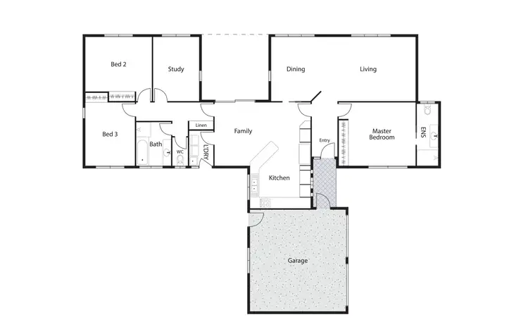 Floorplan of Homely townhouse listing, 20/3 Hansen Circuit, Isaacs ACT 2607