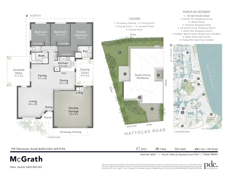 Floorplan of Homely house listing, 139 Mattocks Road, Burleigh Waters QLD 4220