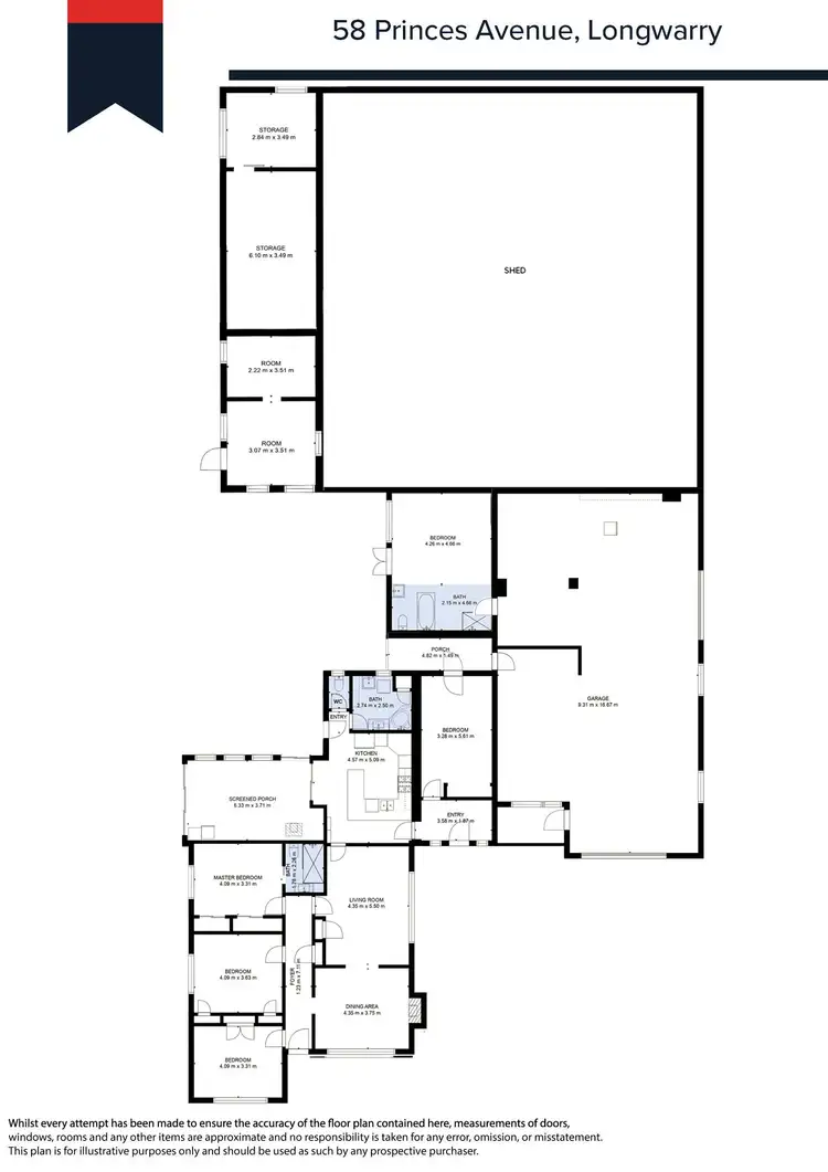 Floorplan of Homely house listing, 58 Princes Avenue, Longwarry VIC 3816