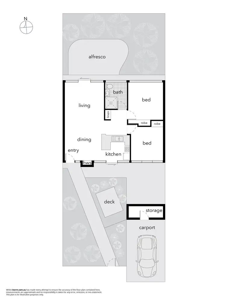 Floorplan of Homely apartment listing, 11/5 Tristania Street, Rivett ACT 2611