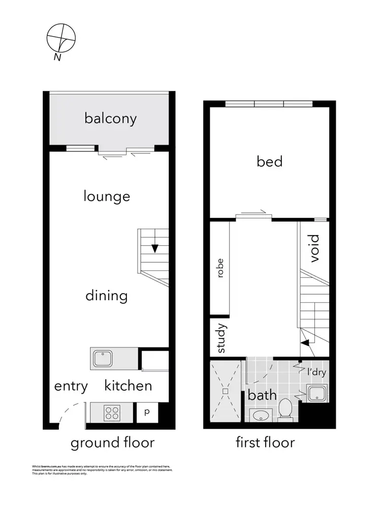 Floorplan of Homely apartment listing, 1/97 Eastern Valley Way, Belconnen ACT 2617