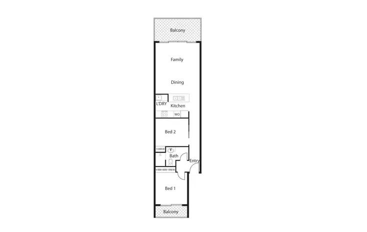 Floorplan of Homely apartment listing, 22/32 Alex Colley Crescent, Wright ACT 2611