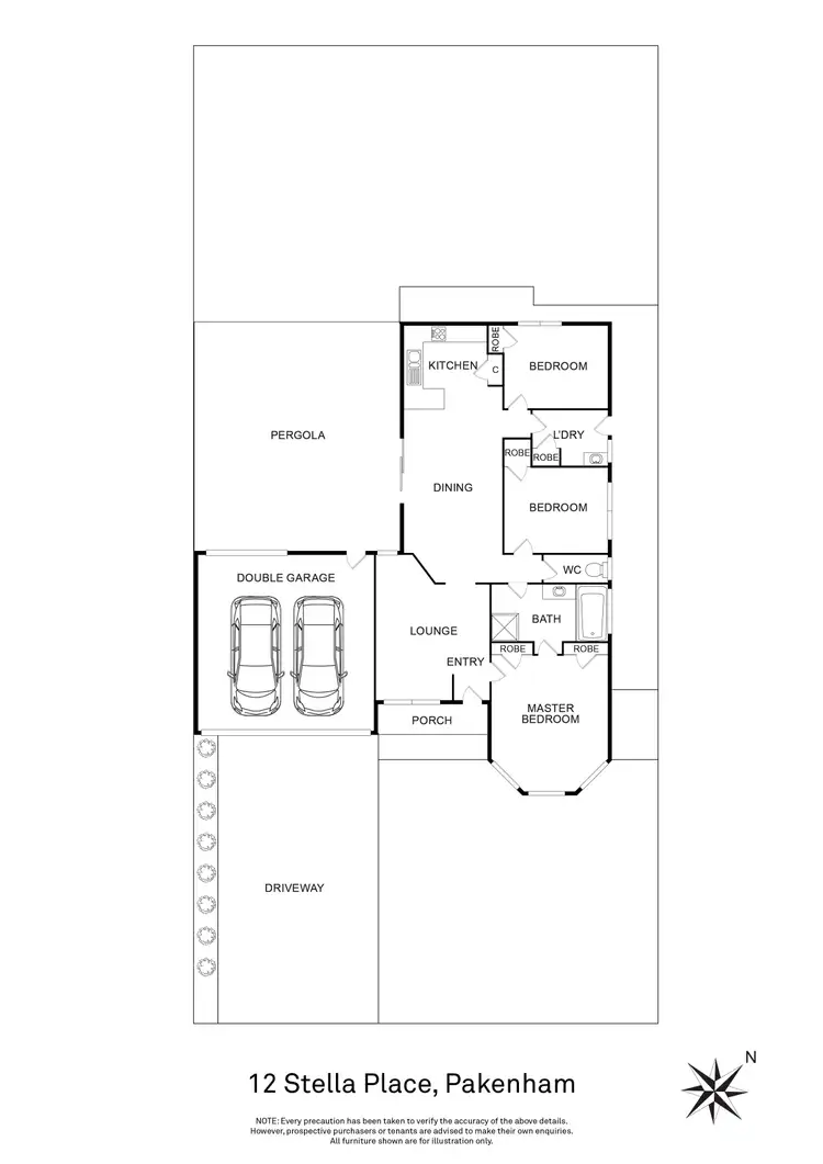 Floorplan of Homely house listing, 12 Stella Place, Pakenham VIC 3810