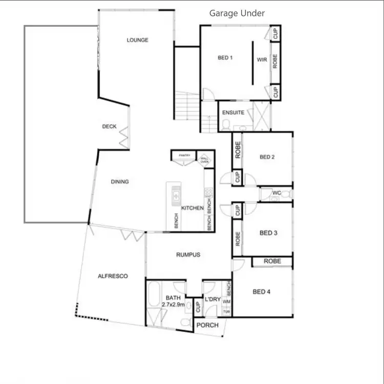 Floorplan of Homely house listing, 8 Langslow Drive, Miandetta TAS 7310