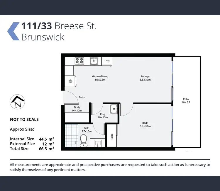 Floorplan of Homely apartment listing, 111/33-35 Breese Street, Brunswick VIC 3056