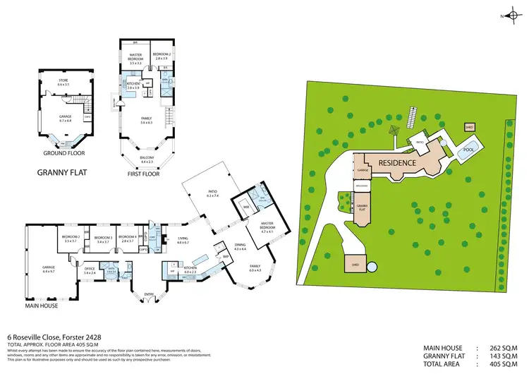 Floorplan of Homely house listing, 6 Roseville Close, Forster NSW 2428