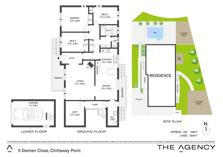 Floorplan of Homely house listing, 5 Damien Close, Chittaway Point NSW 2261
