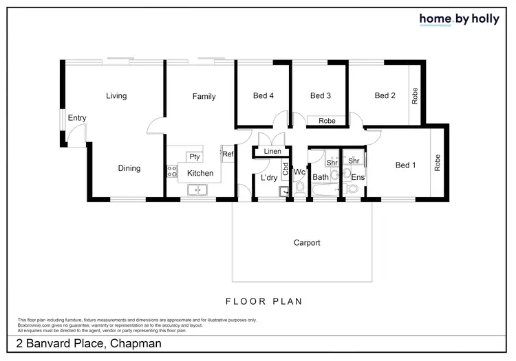 Floorplan of Homely house listing, 2 Banvard Place, Chapman ACT 2611