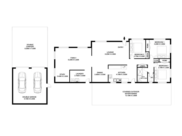 Floorplan of Homely house listing, 1 Carroo Court, Albany Creek QLD 4035