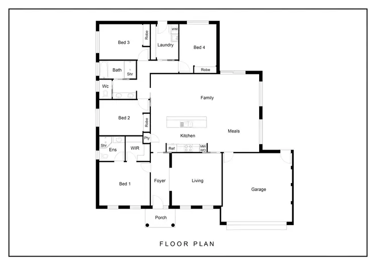 Floorplan of Homely house listing, 6 Robina Crescent, Dubbo NSW 2830