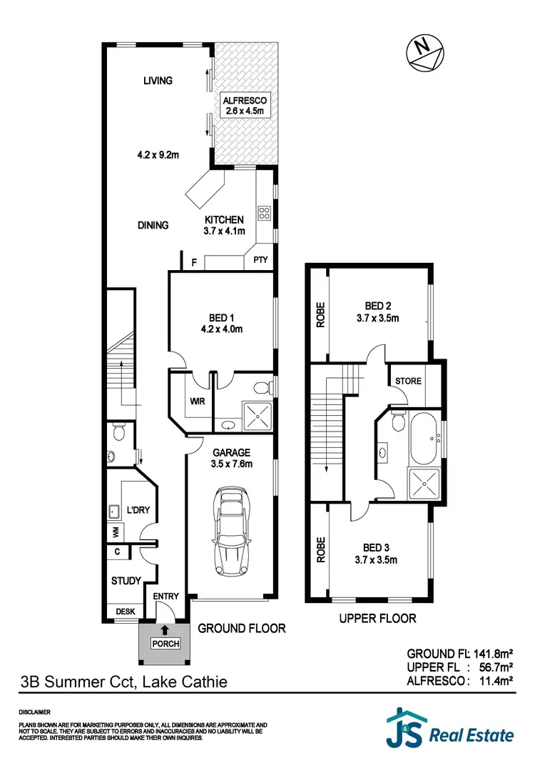 Floorplan of Homely townhouse listing, 3B Summer Circuit, Lake Cathie NSW 2445