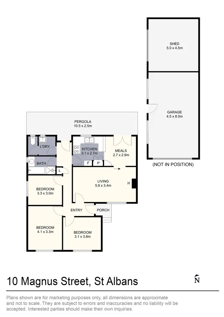 Floorplan of Homely house listing, 10 Magnus Street, St Albans VIC 3021