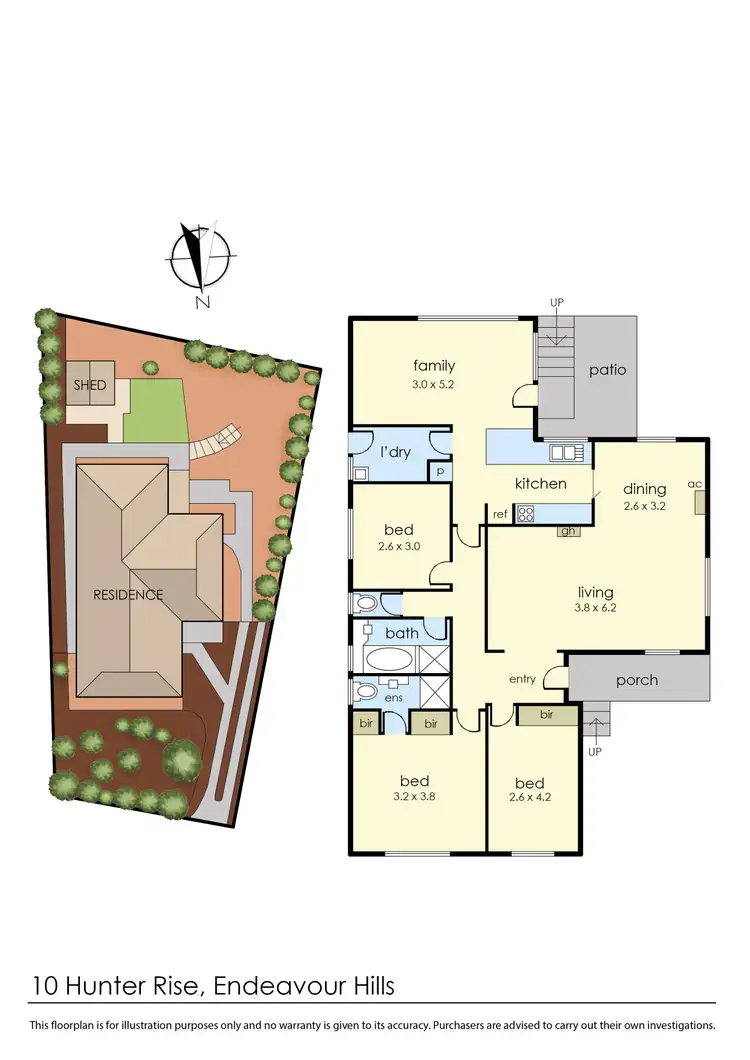 Floorplan of Homely house listing, 10 Hunter Rise, Endeavour Hills VIC 3802