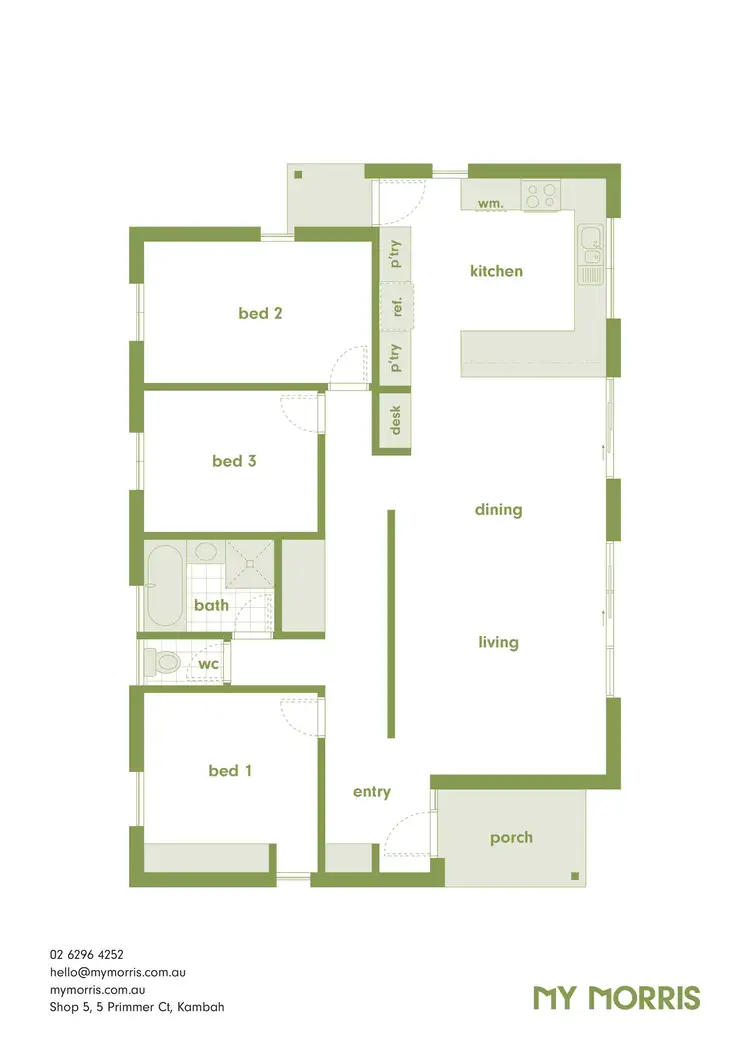 Floorplan of Homely house listing, 10 Vidal Place, Richardson ACT 2905