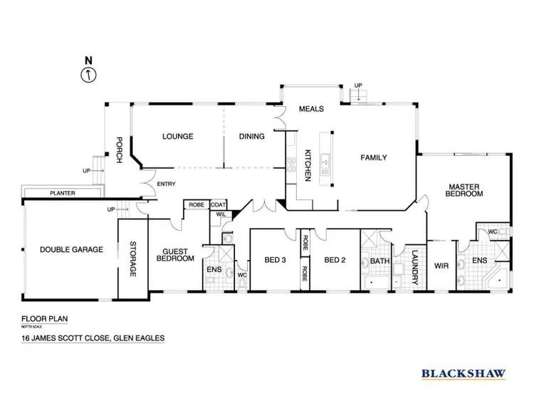 Floorplan of Homely house listing, 16 James Scott Close, Kambah ACT 2902