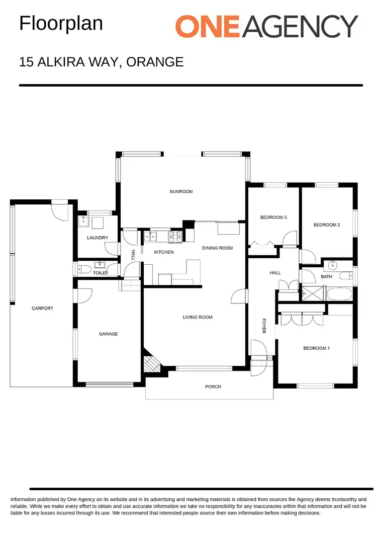 Floorplan of Homely house listing, 15 Alkira Way, Orange NSW 2800