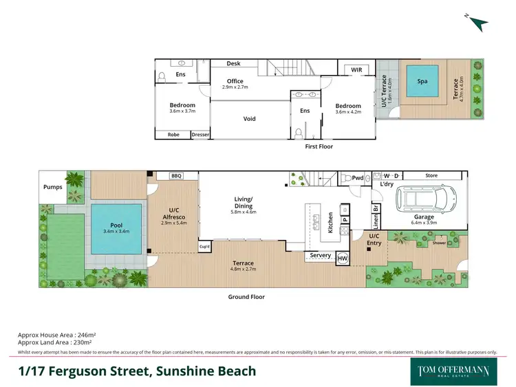 Floorplan of Homely unit listing, 1/17 Ferguson Street, Sunshine Beach QLD 4567