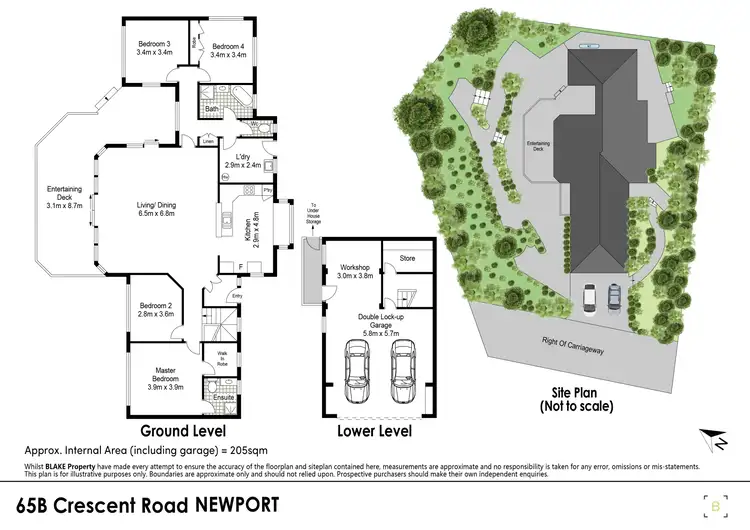 Floorplan of Homely house listing, 65b Crescent Road, Newport NSW 2106