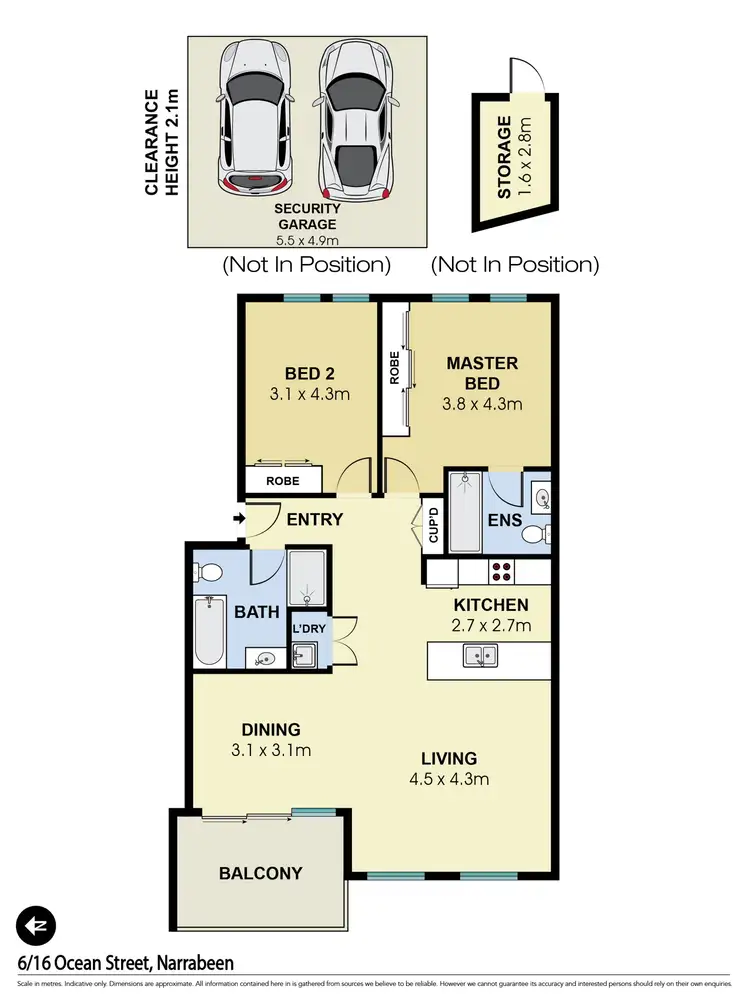 Floorplan of Homely apartment listing, 6/16 Ocean Street, Narrabeen NSW 2101