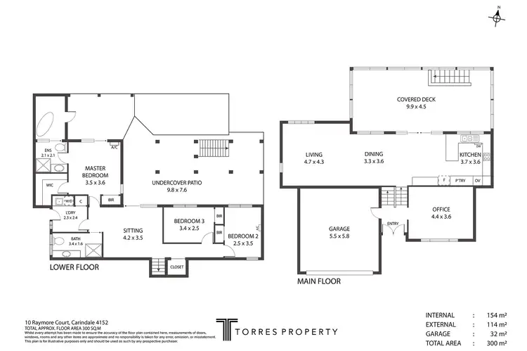 Floorplan of Homely house listing, 10 Raymore Court, Carindale QLD 4152