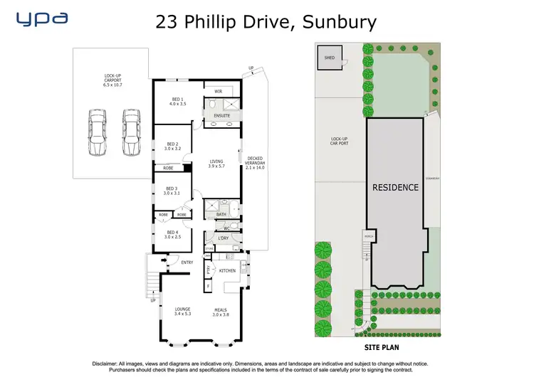 Floorplan of Homely house listing, 23 Phillip Drive, Sunbury VIC 3429
