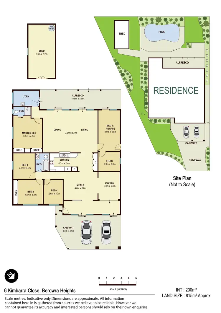 Floorplan of Homely house listing, 6 Kimbarra Close, Berowra Heights NSW 2082