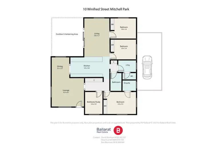 Floorplan of Homely house listing, 10 Winifred Street, Mitchell Park VIC 3355