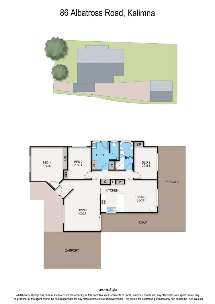 Floorplan of Homely house listing, 86 Albatross Road, Kalimna VIC 3909