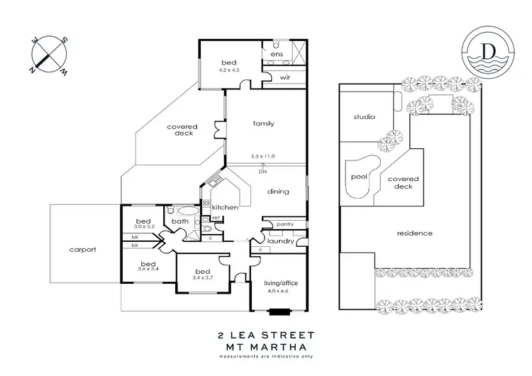 Floorplan of Homely house listing, 2 Lea Street, Mount Martha VIC 3934