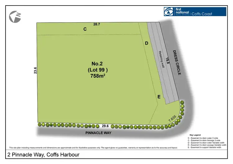 Floorplan of Homely land listing, 2 Pinnacle Way, Coffs Harbour NSW 2450