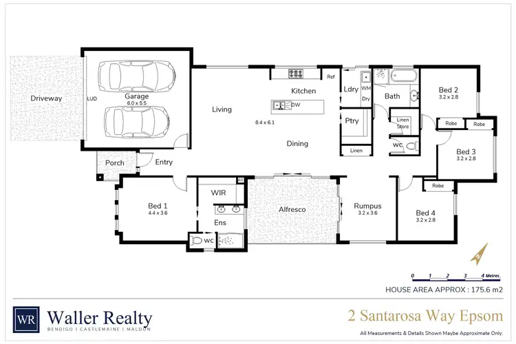 Floorplan of Homely house listing, 2 Santarosa Way, Epsom VIC 3551