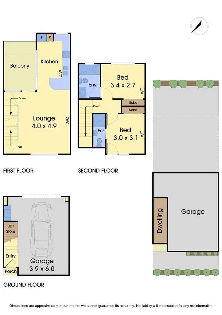 Floorplan of Homely townhouse listing, 4/130 Civic Parade, Altona VIC 3018