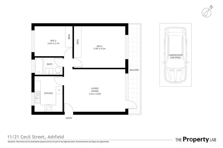 Floorplan of Homely unit listing, 11/21 Cecil Street, Ashfield NSW 2131
