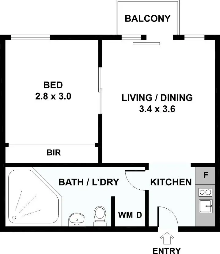 Floorplan of Homely apartment listing, 508/11-17 Cohen Place, Melbourne VIC 3000