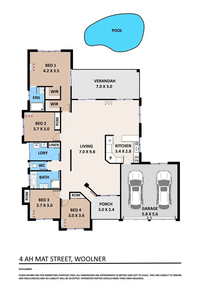 Floorplan of Homely house listing, 4 Ah Mat Street, Woolner NT 820