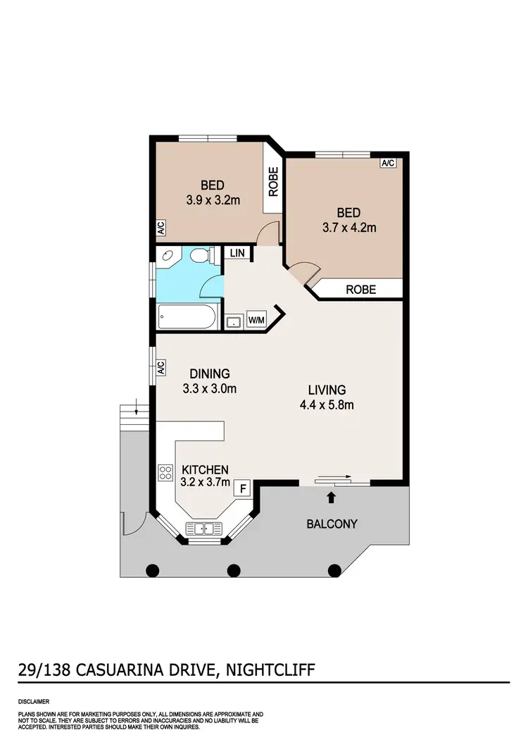 Floorplan of Homely unit listing, 29/138 Casuarina Drive, Nightcliff NT 810