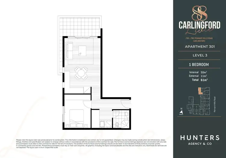 Floorplan of Homely apartment listing, 780-786 Pennant Hills Road, Carlingford NSW 2118