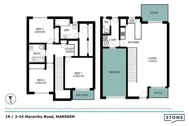 Floorplan of Homely townhouse listing, 19/2-24 Macarthy Road, Marsden QLD 4132