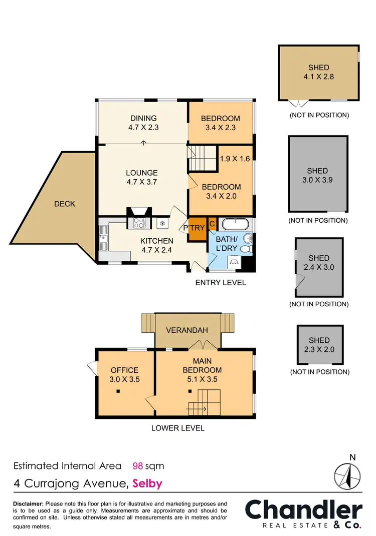 Floorplan of Homely house listing, 4 Currajong Avenue, Selby VIC 3159