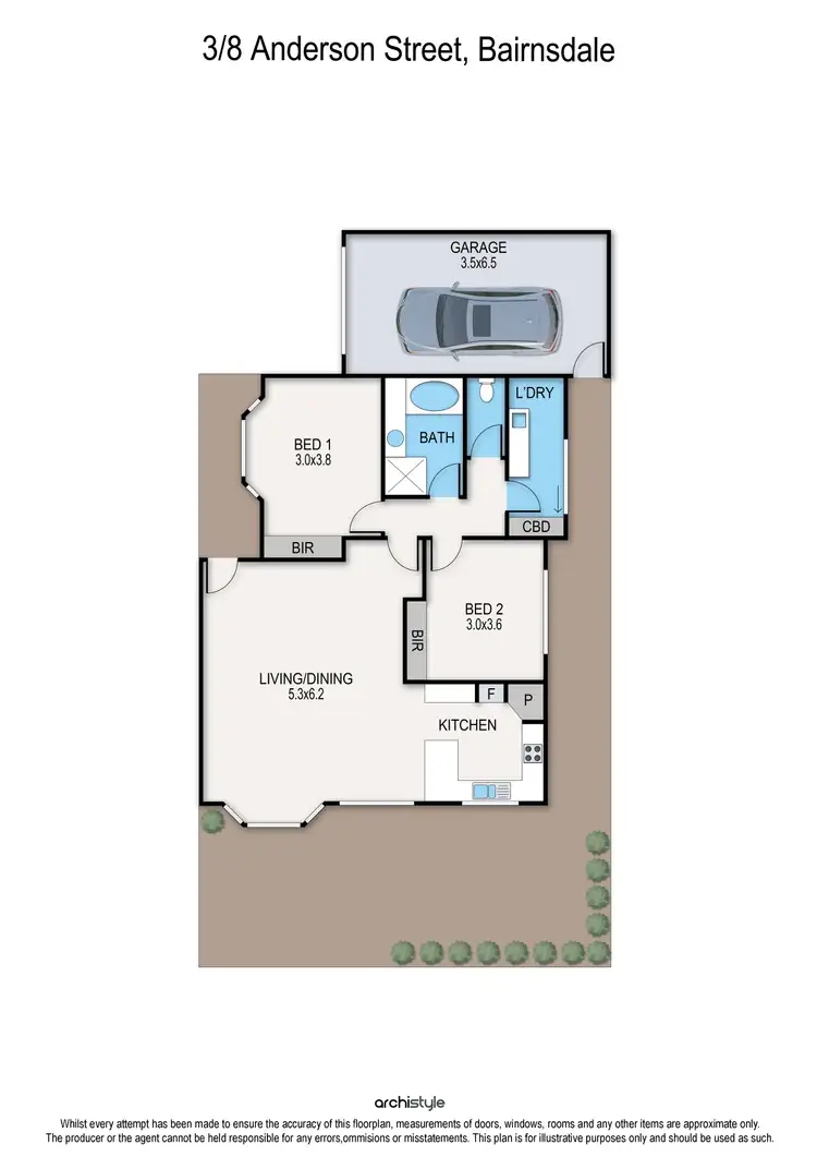 Floorplan of Homely unit listing, 3/28 Anderson Street, Bairnsdale VIC 3875