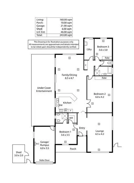Floorplan of Homely house listing, 10 Waterford Circuit, Seaford Rise SA 5169